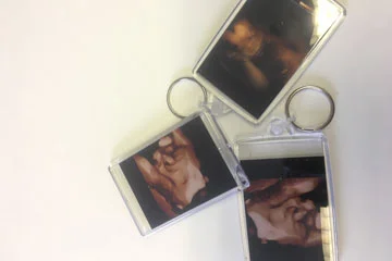 Double sided key ring